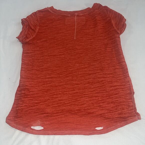 XS We The Free Red Sundance Slouchy T-Shirt Distressed Free People - Picture 8 of 8